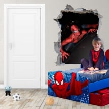 Adhesive vinyl and stickers 3d spiderman