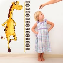 Vinyl and stickers height meter children's giraffe