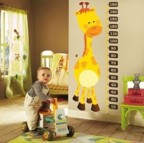 Vinyl and stickers height meter children's giraffe