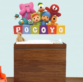 Decorative stickers for children or baby pocoyo