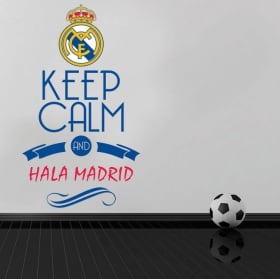 Vinyls football keep calm and hala madrid