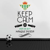 Vinyl football keep calm and viva er beti manque pierda