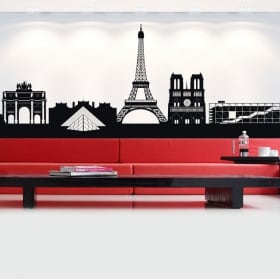 Vinyl and stickers france skyline