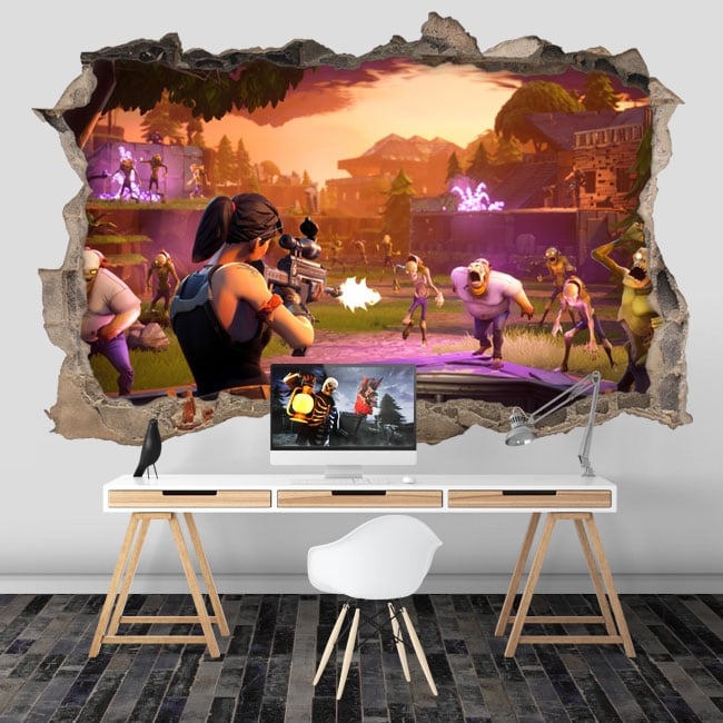 🥇 Vinyls hole wall 3d video game fortnite 🥇