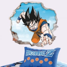 Decorative vinyl dragon ball son goku 3d