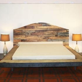 Adhesive vinyl headboards beds rustic wood