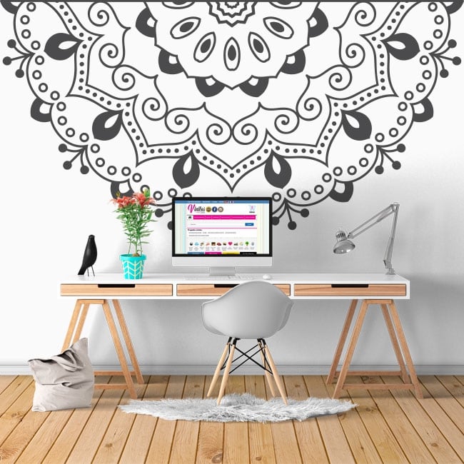 Half Mandala shops Vinyl Decal