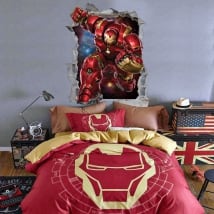 Decorative vinyl 3d marvel iron man