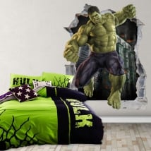 Decorative vinyl 3d marvel superhero hulk