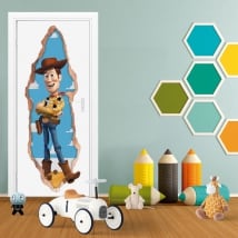Children's vinyl 3d doors woody toy story