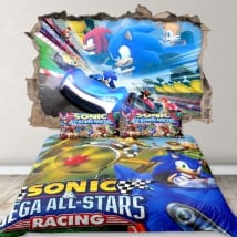 Vinyl 3d video game team sonic racing