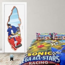 Vinyl doors 3d video game sonic