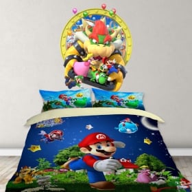 Decorative vinyl children or youth mario party