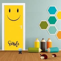 Stickers for doors emoticon smile emoji