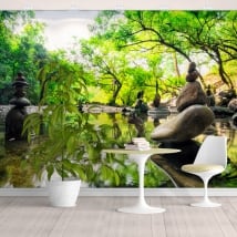 Vinyl wall murals landscape stones meditation zen