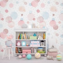 Wall mural watercolor circles