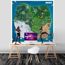 Vinyl and stickers fortnite map