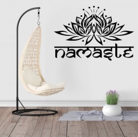 Decorative vinyl and stickers namaste text