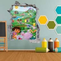 3d children's vinyl dora the explorer