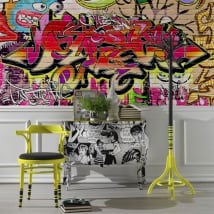 Vinyl murals graffiti