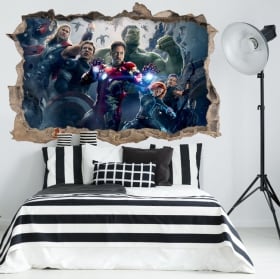 Vinyl and stickers the avengers 3d