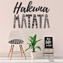 Decorative vinyl and stickers hakuna matata