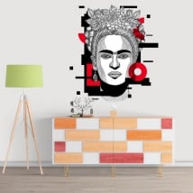 Decorative vinyl and stickers frida kahlo