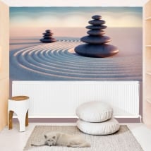 Vinyl murals zen stones