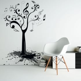 Decorative vinyl and stickers dead tree with birds