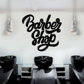 Decorative vinyl and stickers barber shop
