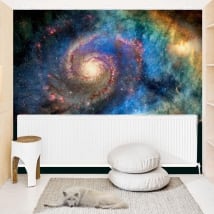 Vinyl murals spiral galaxy