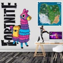 Vinyl and stickers llama from fortnite