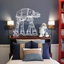 Vinyl and stickers star wars at-at