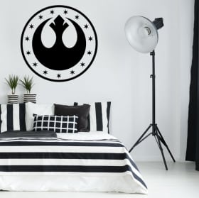 Vinyl and stickers star wars new republic symbol