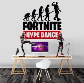 Vinyl and stickers fortnite hype dance