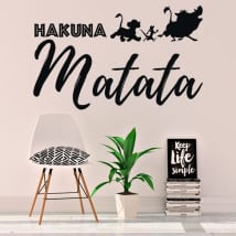 Vinyl and stickers phrase the lion king hakuna matata