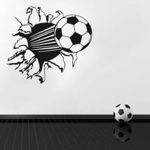 Vinyl and stickers soccer ball 3d effect