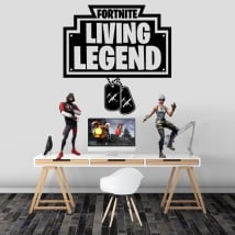 Vinyl and stickers fortnite living legend