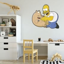 Vinyl and stickers homer simpson