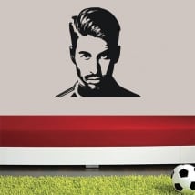 Adhesive vinyl and soccer stickers sergio ramos