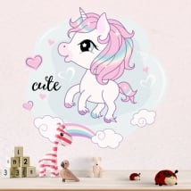 Vinyl stickers infant unicorn