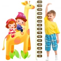Vinyl and stickers child giraffe meter