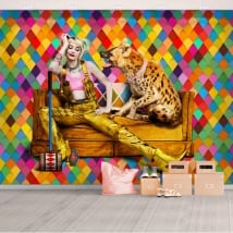 Vinyl wall murals harley quinn birds of prey