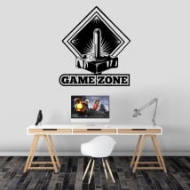 Decorative vinyl video game game zone