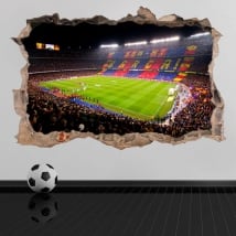 Vinyl and stickers 3d camp nou barcelona football stadium