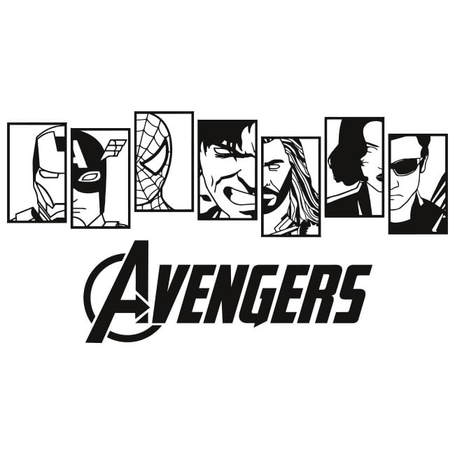 Vinyl and stickers marvel avengers