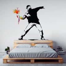 Decorative vinyls banksy graffiti