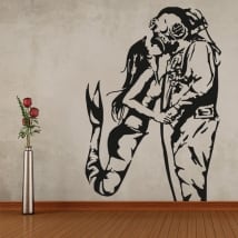 Vinyls banksy graffiti