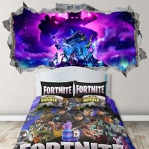 3d wall stickers and vinyls videogame fortnite