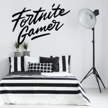 Decorative vinyl fortnite gamer